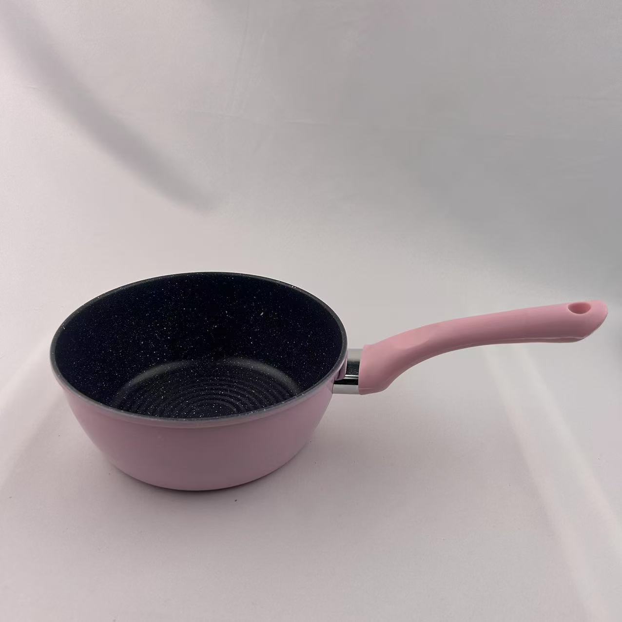 18cm household tourmaline non-stick pot, small milk pot, noodle cooking pot, non-stick pot, small pot for dormitory pic 4