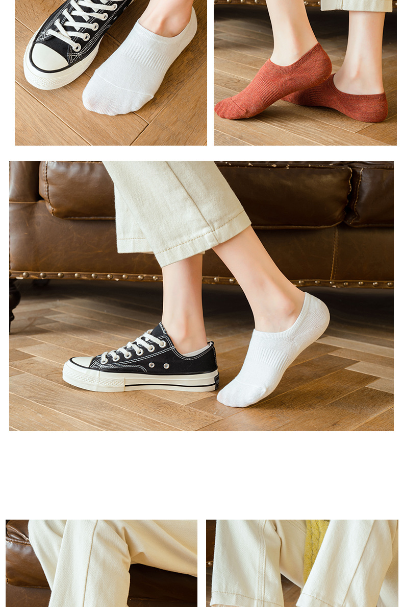 袜子女夏季韩版船袜防臭薄款隐形硅胶防滑不掉跟短袜浅口低帮袜子详情13