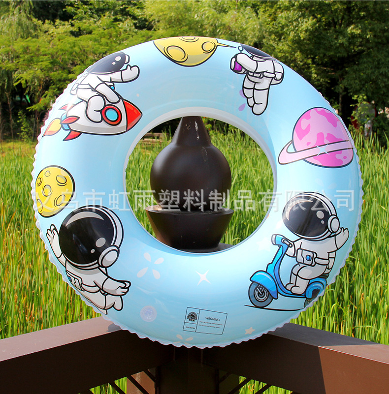 虹雨新款宇航员游泳圈白色太空泳圈充气腋下圈儿童卡通系列救生圈详情9