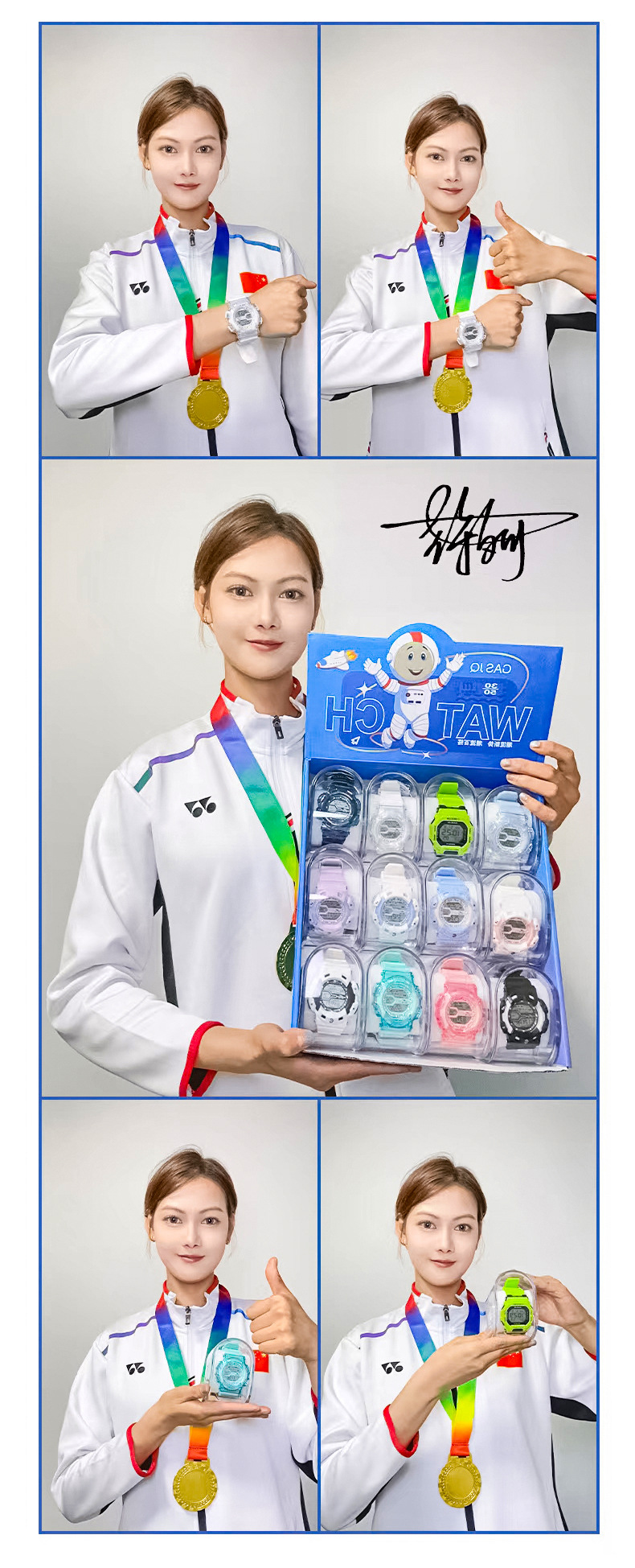 新款电子手表 多功能可夜光学生运动休闲手表电子表工厂批发详情9