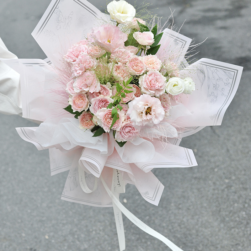 雾面纸铃兰之花防水韩式包花纸艺材料花束包装玫瑰花店花艺用品详情24