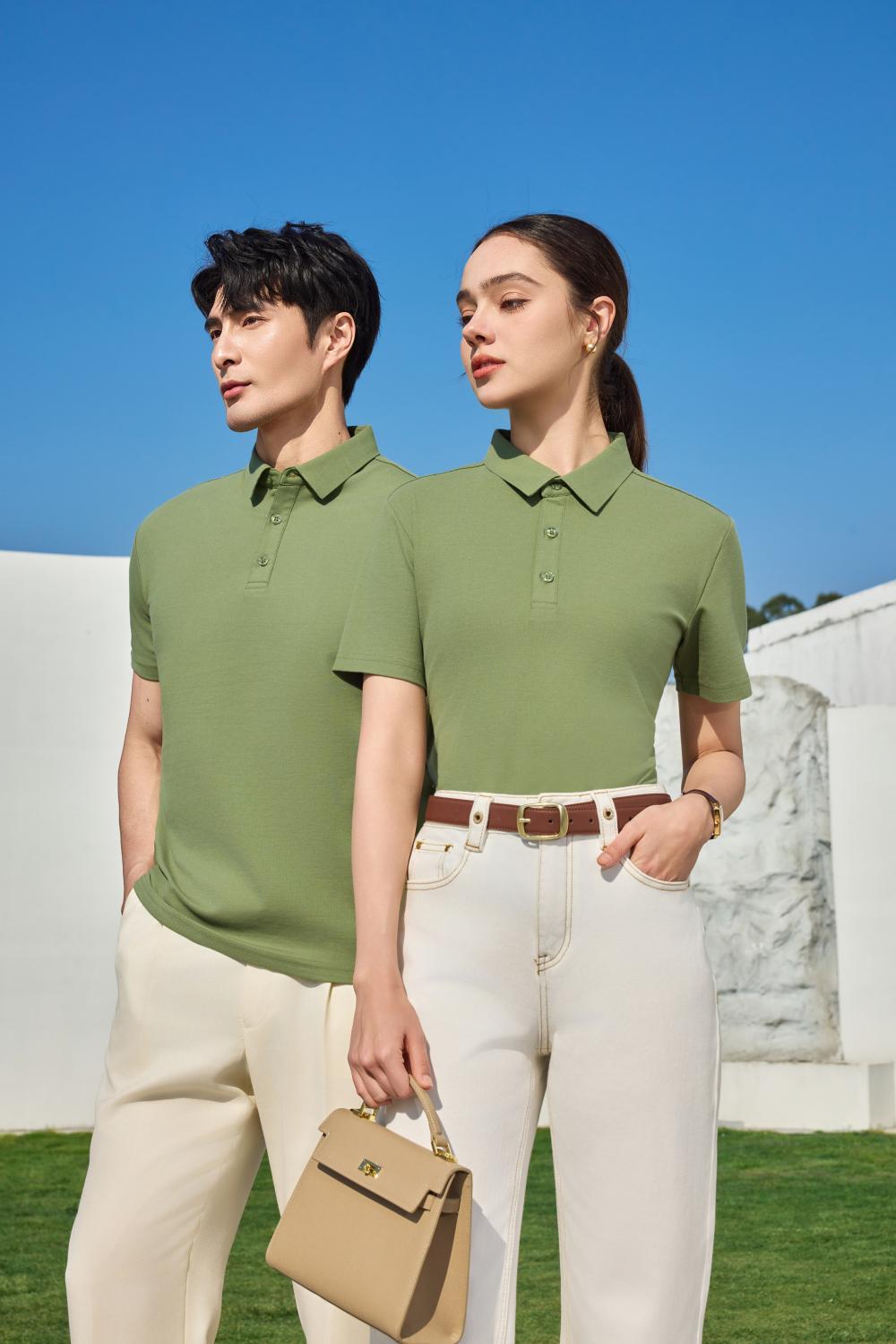 Polo衫女短袖时尚棉T上衣 Polo领连衣裙详情25
