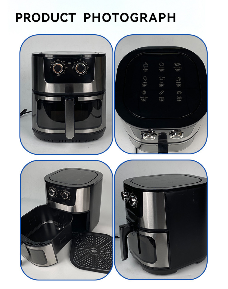 Cross-border 15L touch oven, aluminum-coated non-stick pan, visible electric oven, household and export 110V air fryer pic 28