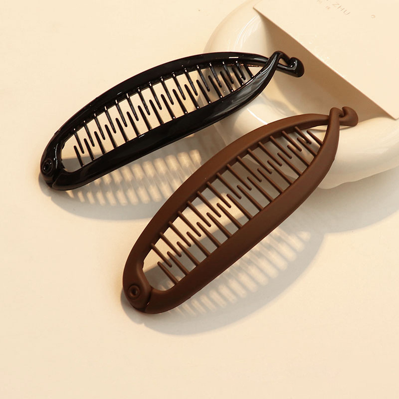 Banana clip vertical clip ponytail hair clip for women 2025 New high-end twist clip, large hair volume, high-end look headwear pic 4