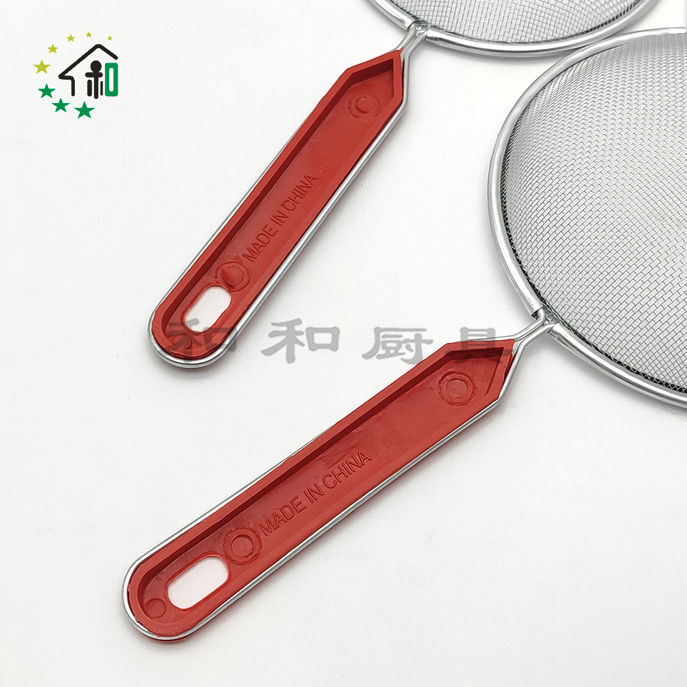 新品不锈钢线漏网漏家用双耳过滤油炸滤油漏勺厨房多用途油格批发网漏油格详情20