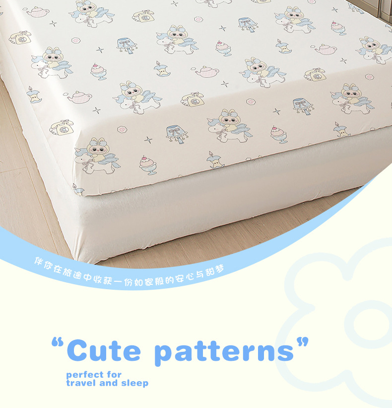 一次性床笠四件套酒店旅游出差隔脏床单被套枕套真空便携床上用品详情2