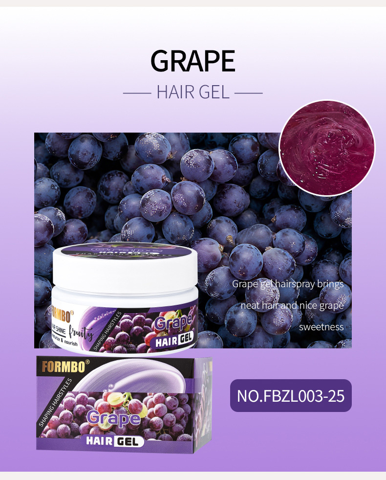 【 Cross-border Exclusive 】FORMBO Fruit Gel Hair Styling, Curling, and Frizzy Mousse Gel Wholesale pic 14