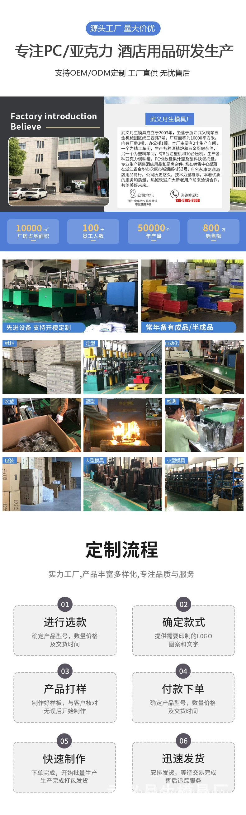 厂家批发亚克力透明调味罐 厨房用具调料罐子 8007 8008糖缸详情2