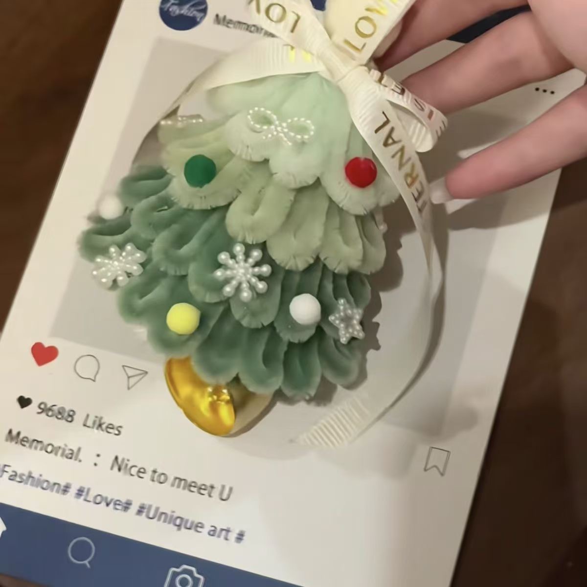 diy Twisty stick Christmas tree pendant material package for making pendants as birthday gifts for couples and friends pic 3