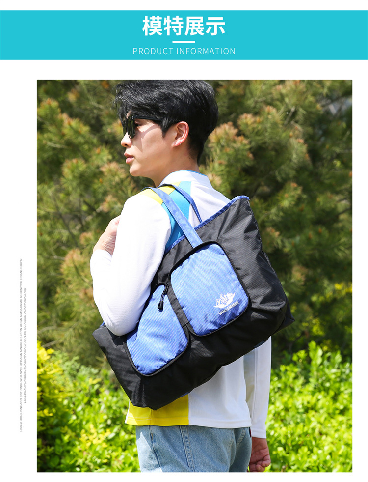 Yitu Warner Heim storage Bag, large-capacity hand-held outdoor picnic bag, cross-border single-shoulder travel bag, fitness bag, luggage bag pic 12