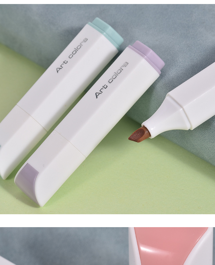 小额批发天丰唯雅荟荧光笔扁形迷你软头荧光笔067手帐涂鸭笔详情8