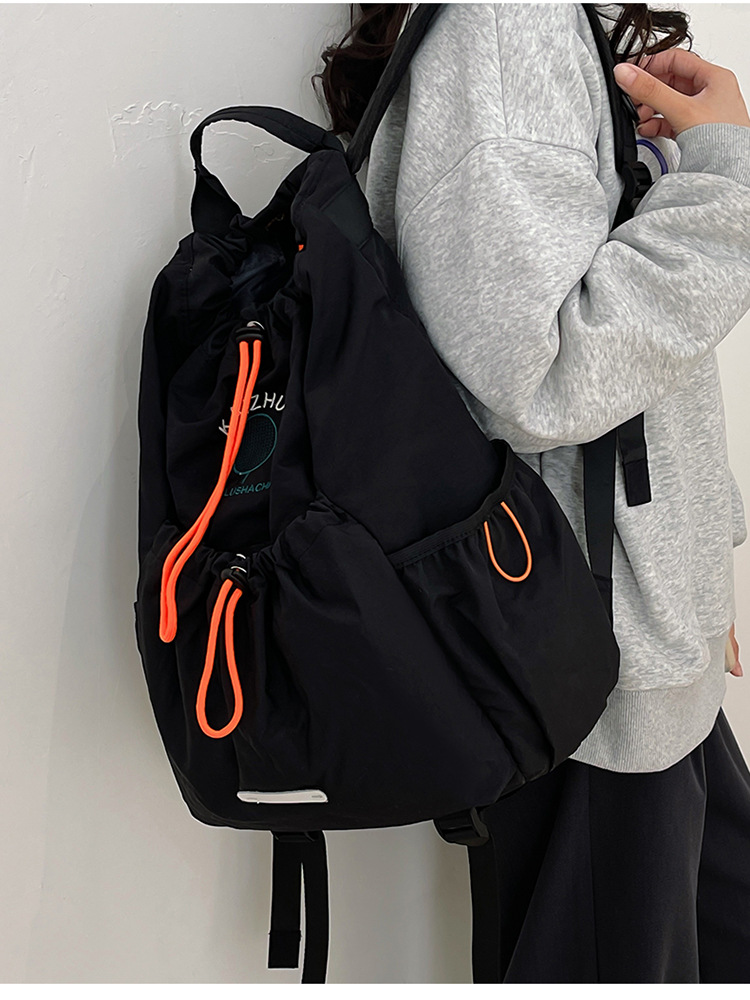Wholesale and customization of large-capacity, simple and versatile backpacks for women, fashionable and lightweight travel bags for sports women pic 7