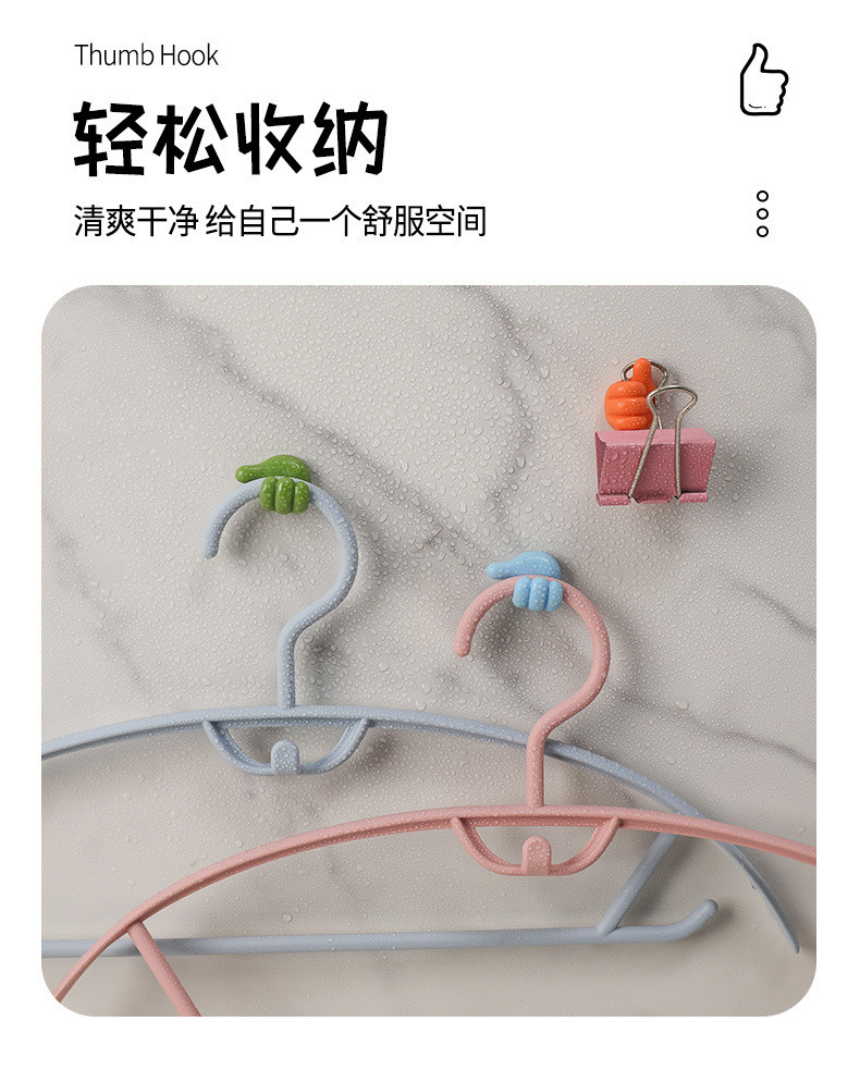 大拇指挂钩理线器桌面数据线收纳充电线固定器墙面无痕免打孔粘钩详情10