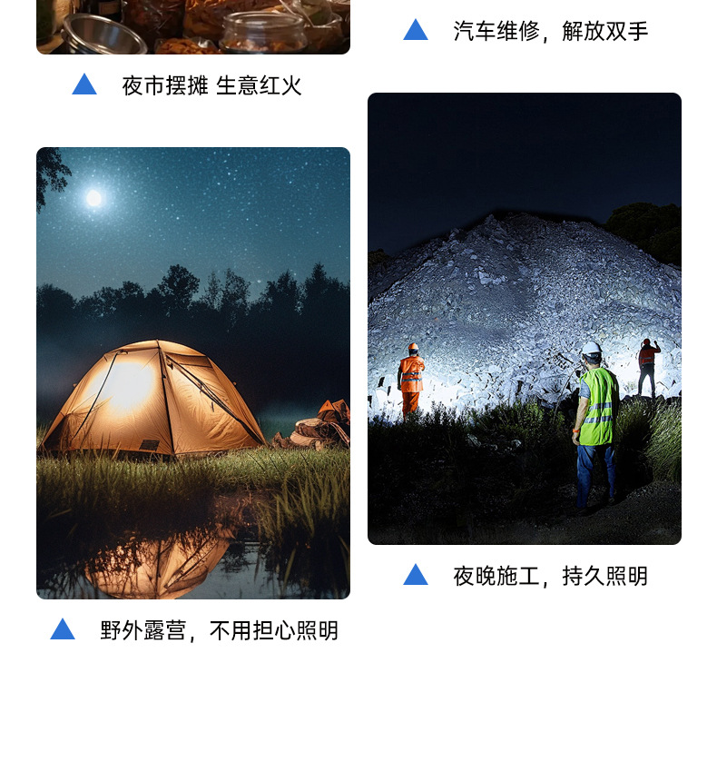 led充电照明灯户外露营夜市超亮摆地摊灯充电应急超长续航野营灯详情13