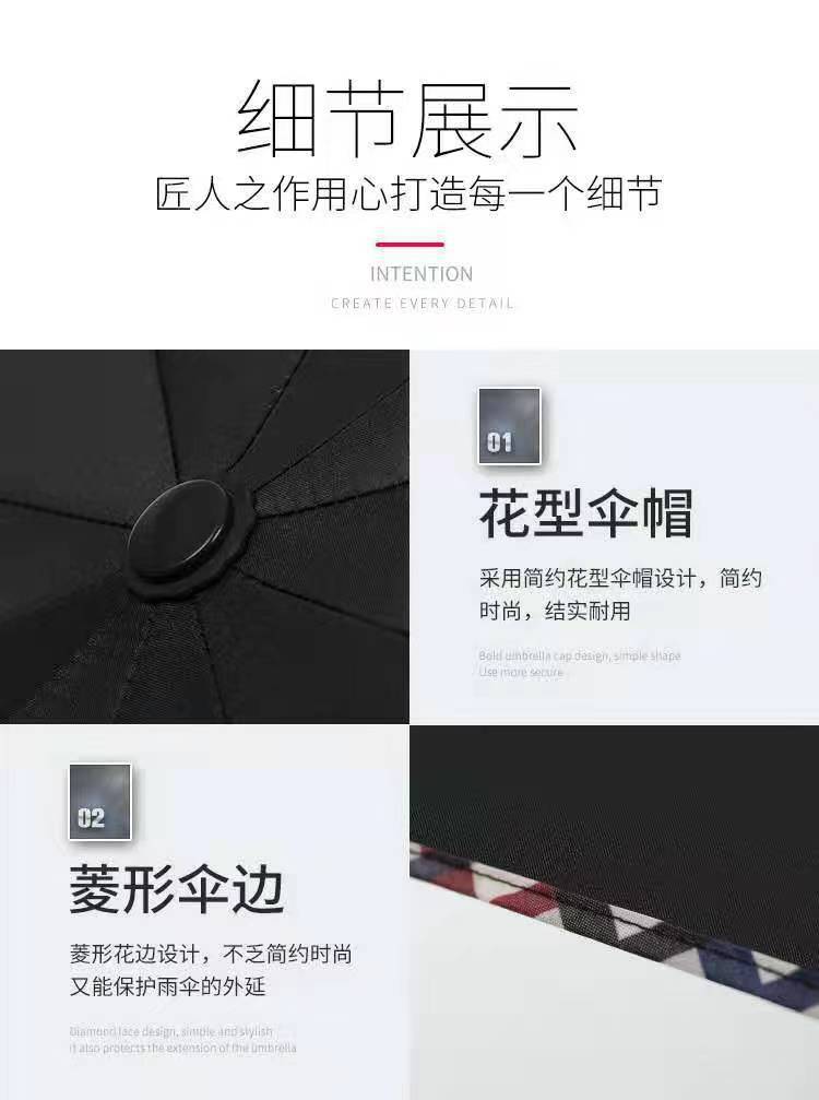 雨伞折叠伞高级感全自动大号太阳伞防紫外线遮阳伞晴雨两用广告伞详情28
