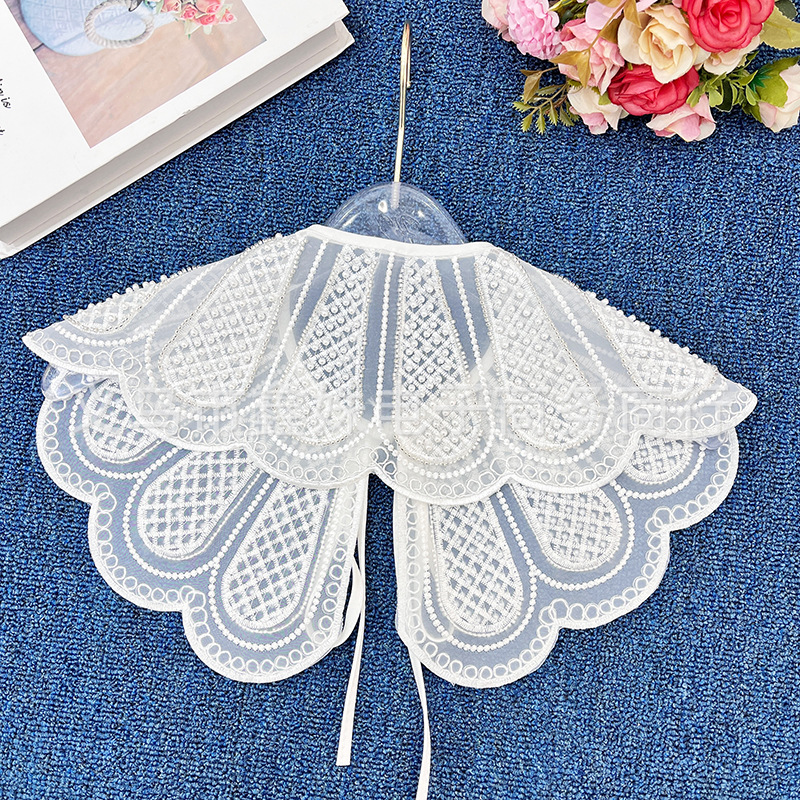 Embroidered beaded and embroidered collars, clothing accessories and decorations pic 1