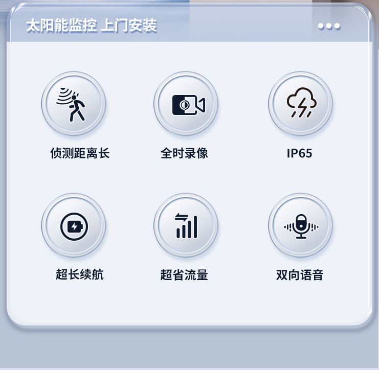 无电无网太阳能监控摄像头终身免流量夜视高清人型检测跟双镜头详情3