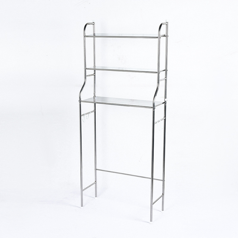 Customized bathroom floor shelves, washing machine washbasin storage racks, toilet washroom no need for drilling pic 6