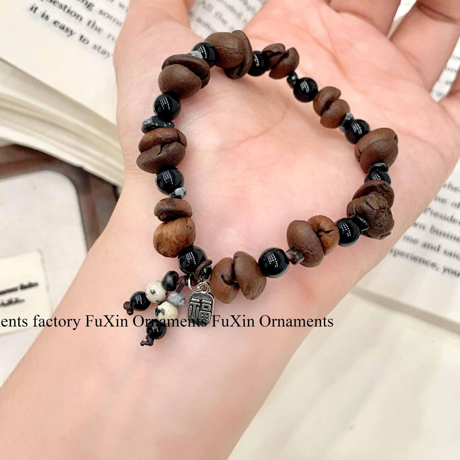 The new unique coffee bean bracelet features a niche and versatile design, a retro style for both men and women, and a new Chinese style for best friends and couples pic 26
