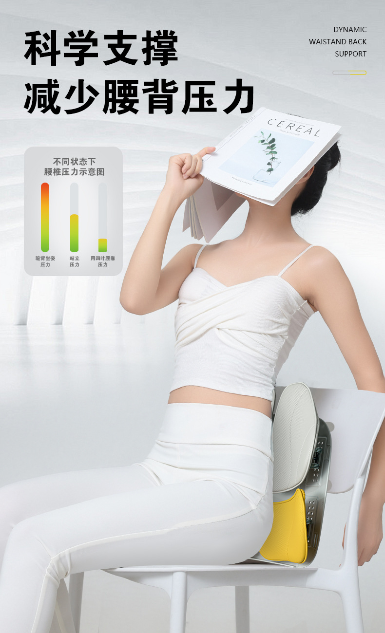 Lumbar support, office car lumbar pad, lumbar support cushion, car lumbar support, ergonomic backrest cushion, lumbar support seat cushion pic 5