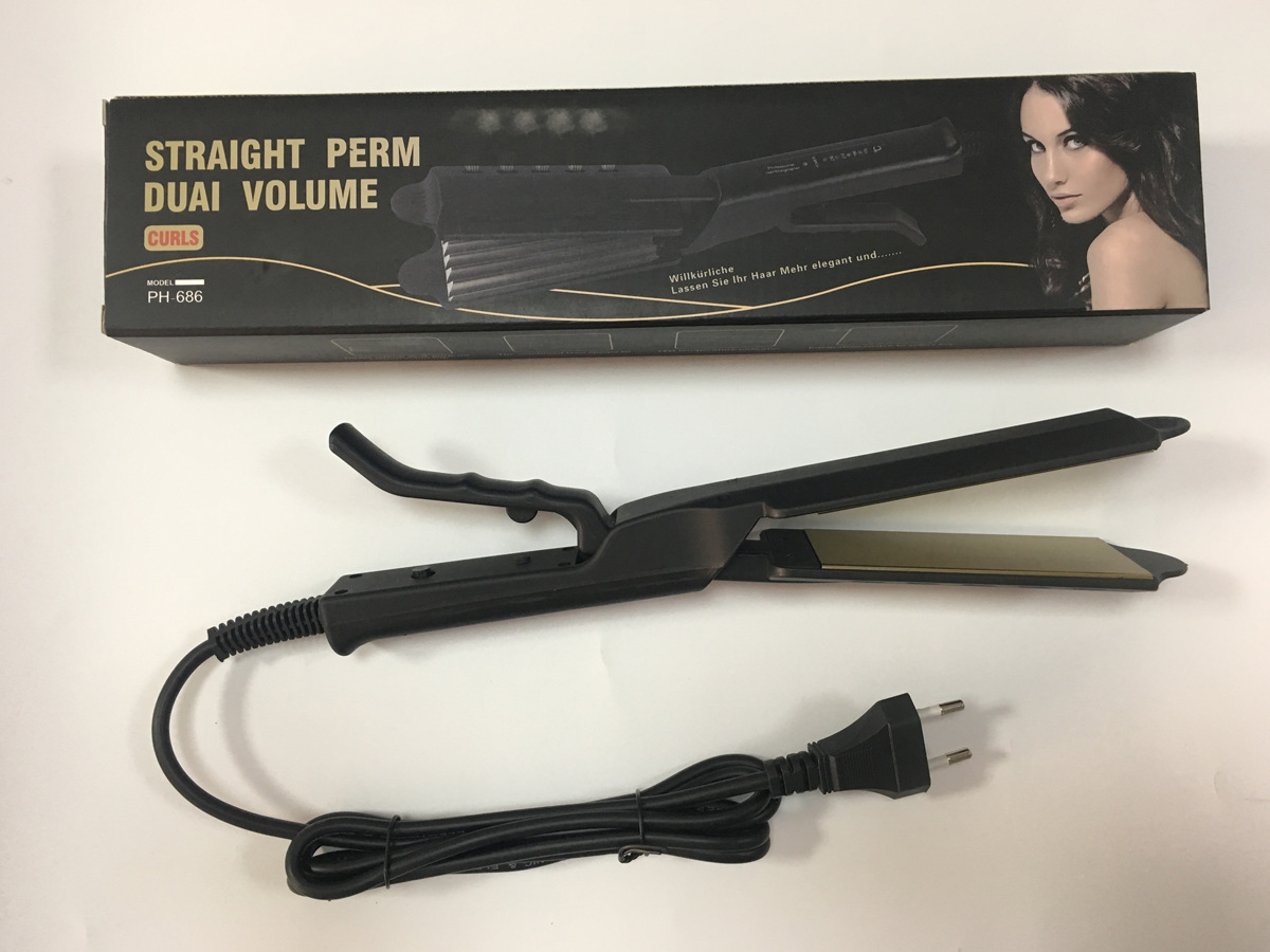 Cross-border foreign trade curling irons, heating copper combs, straightening combs, automatic curling irons, manual curling and straightening dual-purpose styling combs, clamping plates, P52 electric combs, LCD straightening combs, straightening rods, raf head combs pic 7