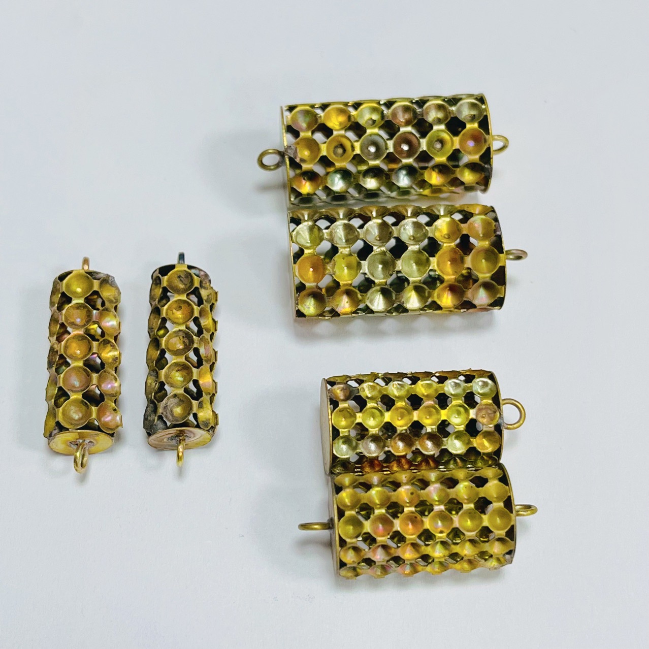 DIY cylindrical accessories, handcrafted ornaments, welded pendants, pendants, earrings, earrings, brass copper blanks, diamond stands, necklaces pic 3