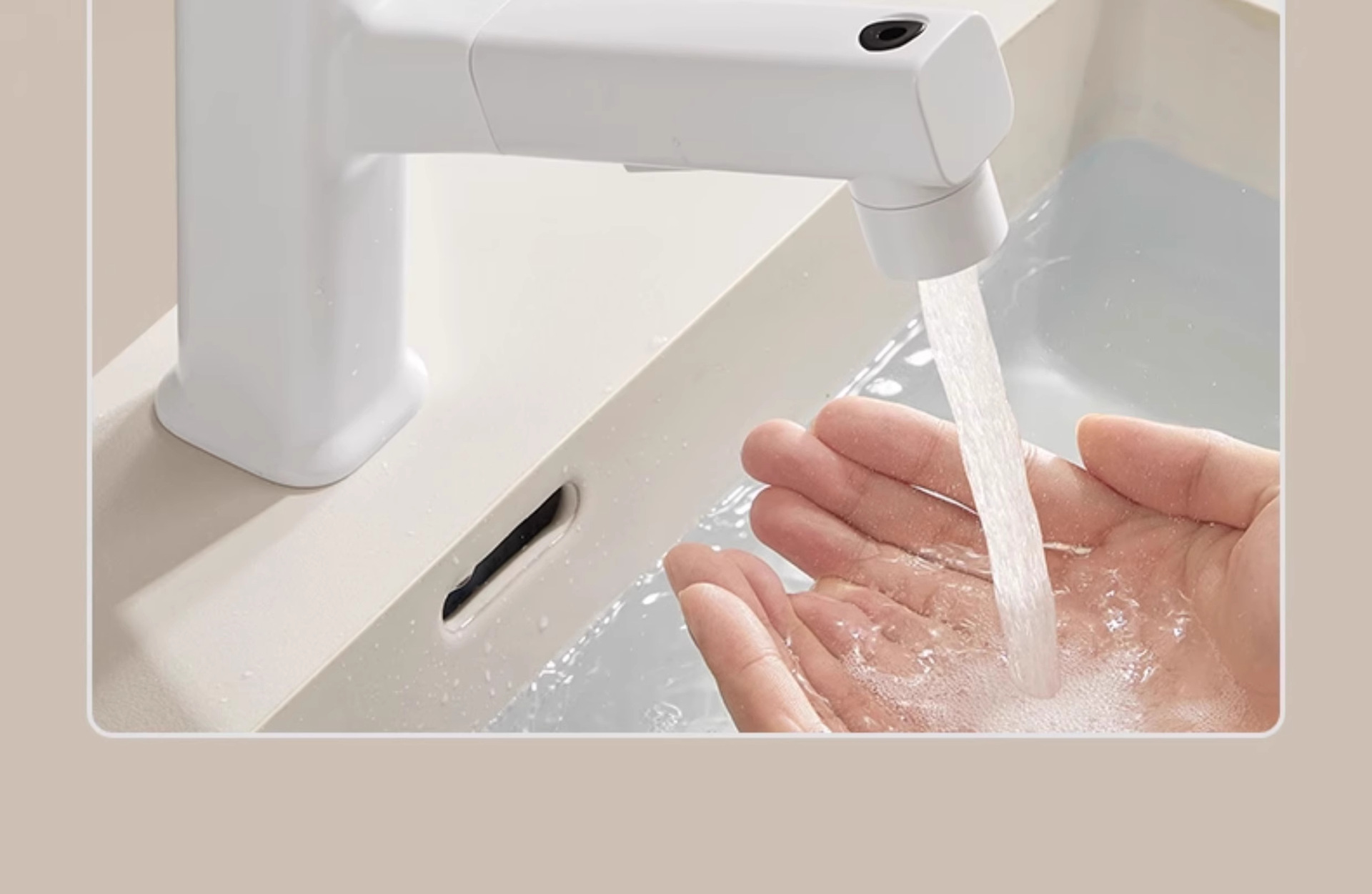 Bathroom washbasin faucet, cold and hot dual-purpose, pull-out bathroom cabinet, washbasin, countertop basin, household, all copper pic 20