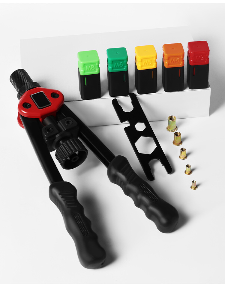 The M3-M12 tool gun is a two-in-one nut gunner with a double-handle design and a pull cap gun pic 11