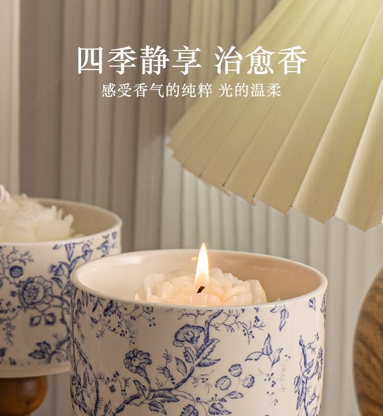 山茶花香薰蜡烛礼盒套装家用卧室内香薰大豆蜡高级感伴手礼送女生详情19