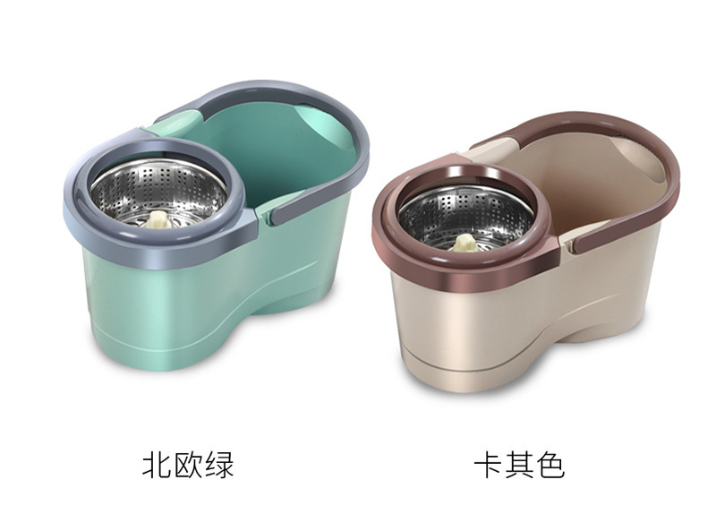 新款双驱动旋转拖把手压式免手洗拖布桶套装自拧水自动甩拖布桶0507详情18