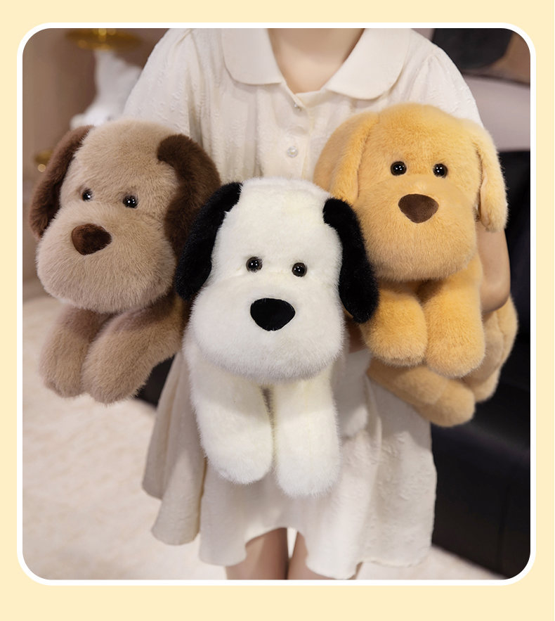 可爱趴姿金毛狗狗跨境毛绒玩具儿童宠物玩偶小狗生日礼物婚庆娃娃详情9