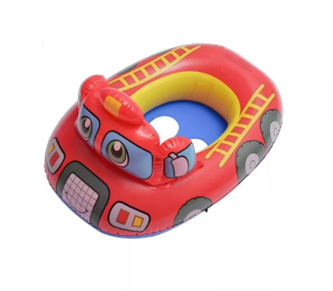 儿童戏水游泳圈挖掘机推土机造型 24新品热销加厚汽车造型坐艇详情8