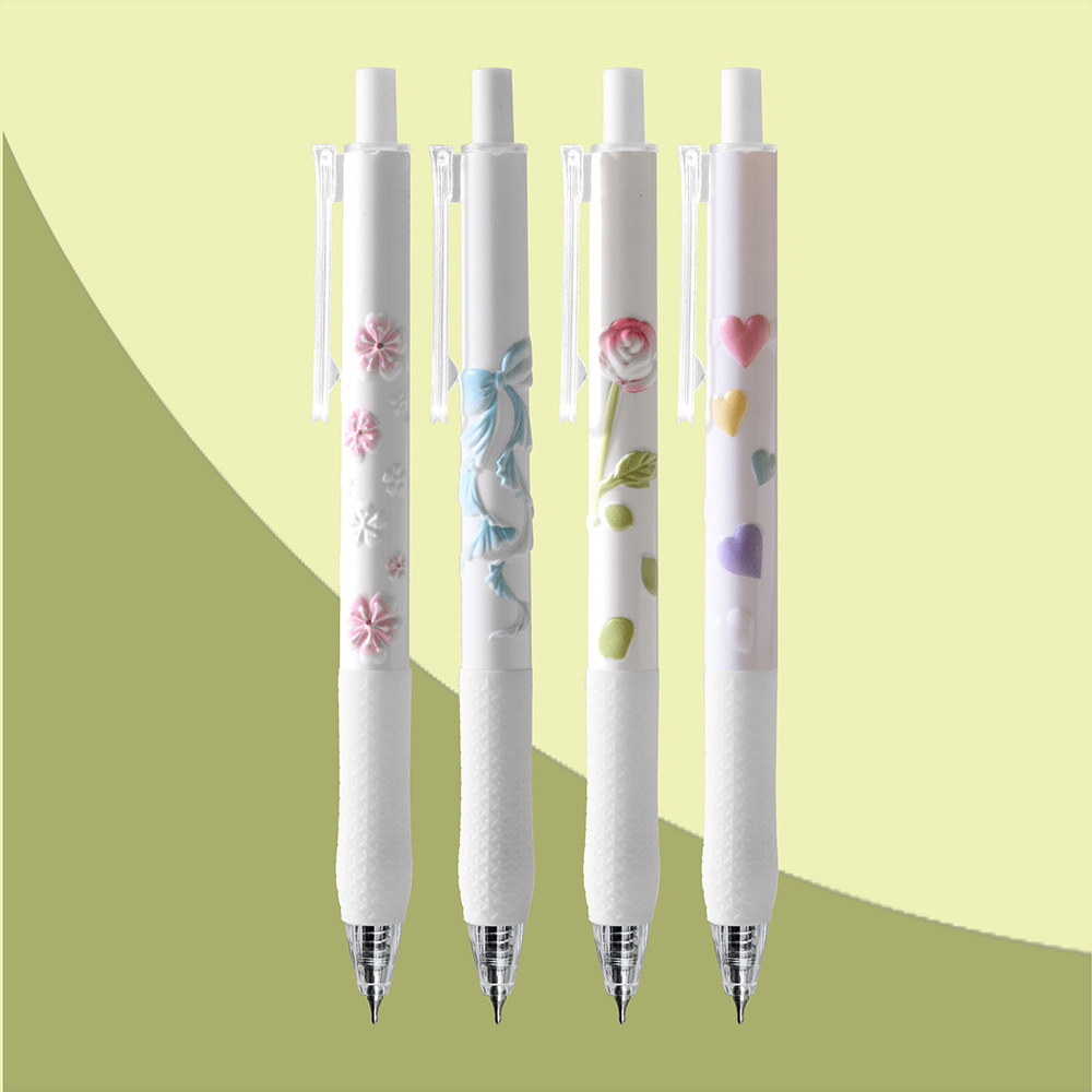 Chenxi Blank Fragrance Relief Pen 3D Gel Pen CS Double nib 0.5mm Black Signature Pen for students pic 9
