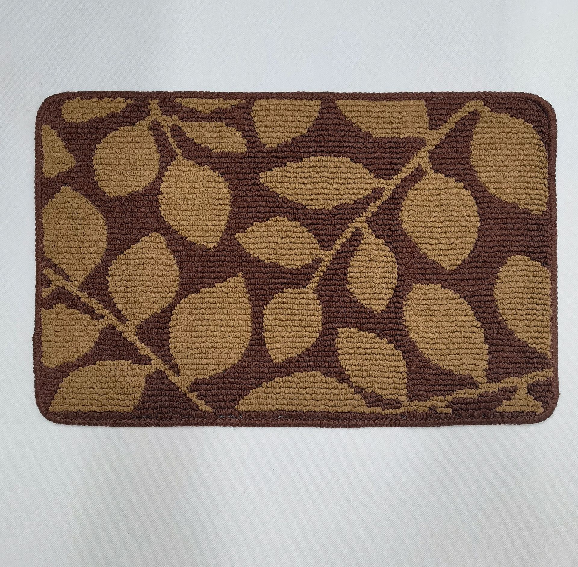 Two-color leaf loop velvet TPR base, anti-slip carpet, floor mat and door mat for indoor entrance, bathroom, living room, toilet and room pic 10
