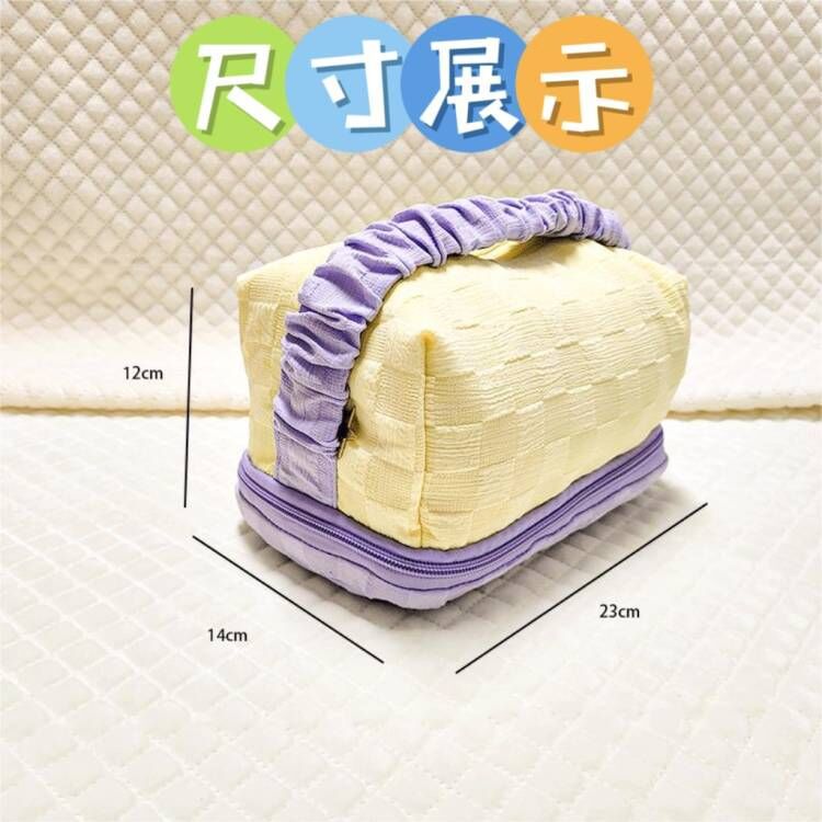小众学生泡芙枕头大容量收纳化妆包日系高颜值笔袋旅行整理化妆品详情2