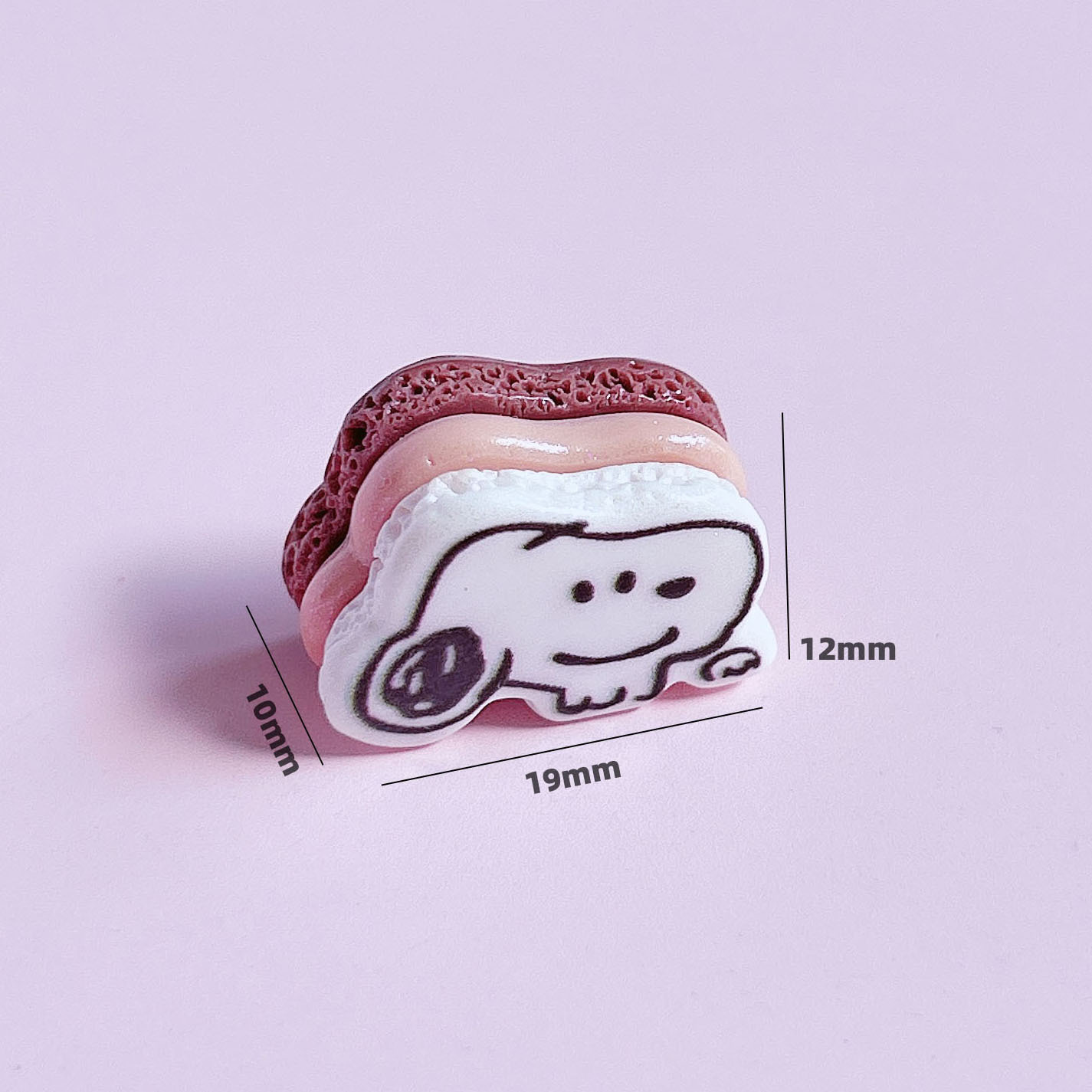 Trendy cartoon sandwich cookies, food toys, decorations, diy pendants, accessories, hair ornaments, handmade cream phone case stickers pic 11