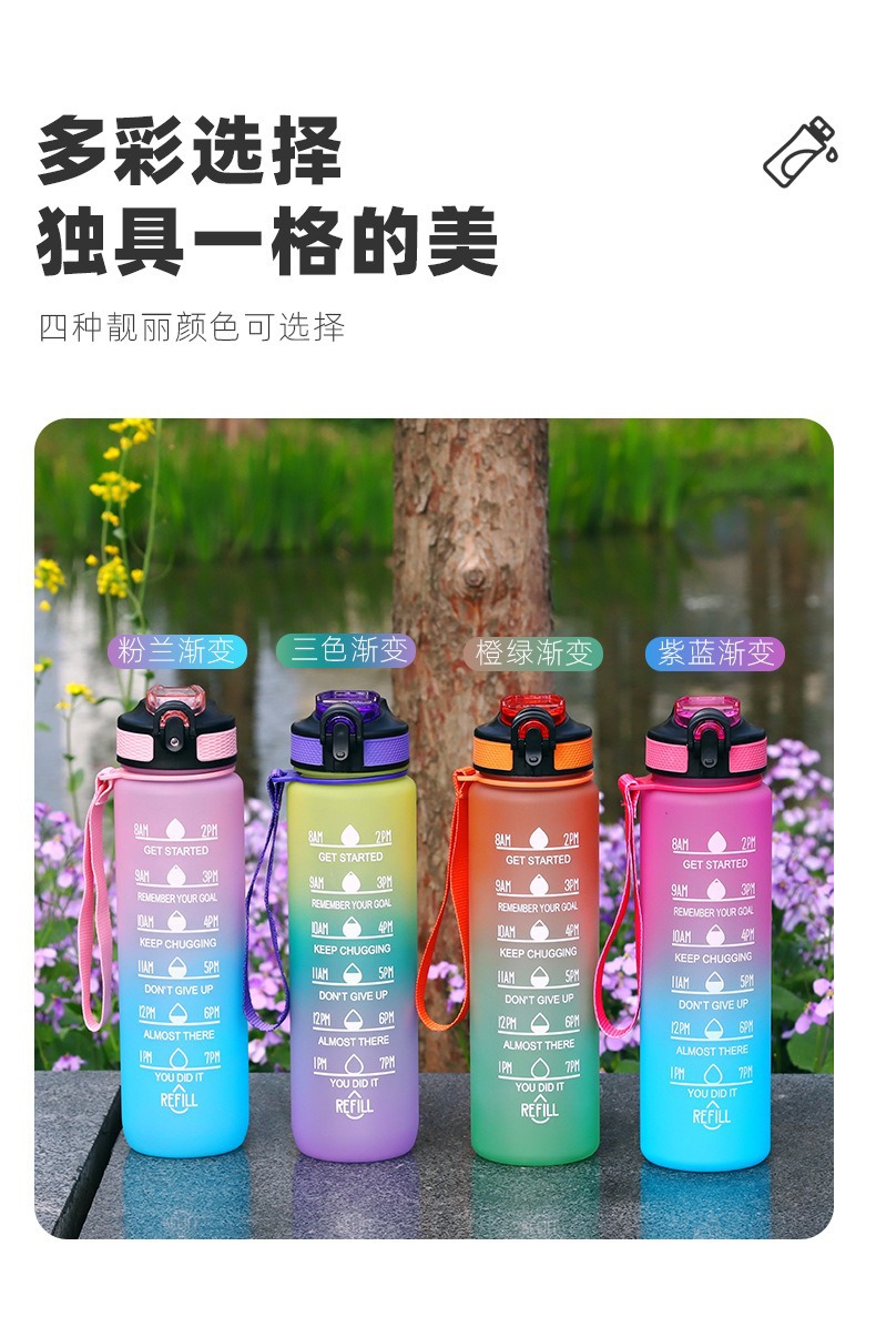 DZ渐变色太空杯欧标UV印健身学生吸管杯防漏防摔塑料运动水壶详情6