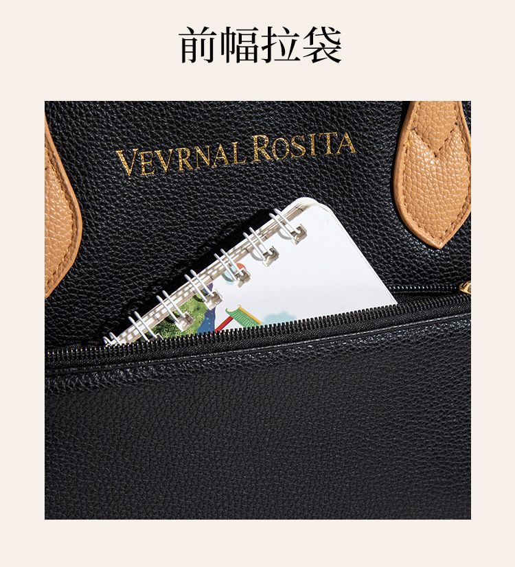 外贸货源厂经典购物袋油边托特包大号多色妈咪包大容量单肩女包详情20