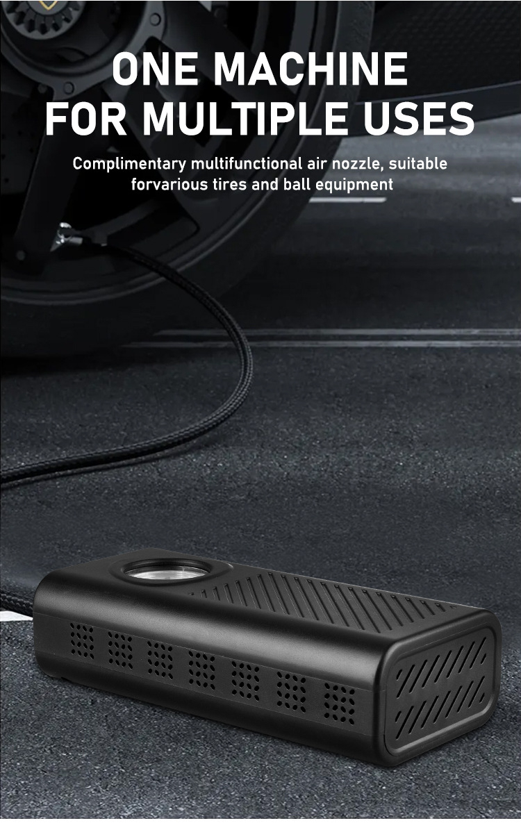 跨境车家双用无线充气泵打气筒便携电动车轿车摩托车自行车充电打详情4
