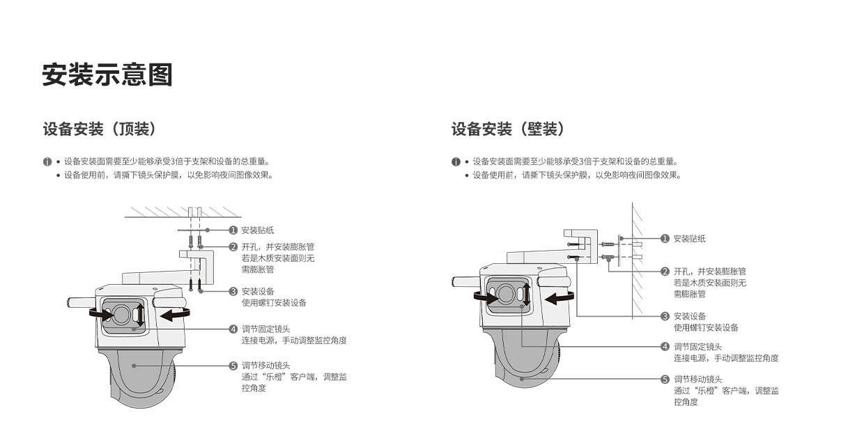 乐橙600万监控摄像头双画面wifi网络中文imou Cruiser Dual S7X详情24