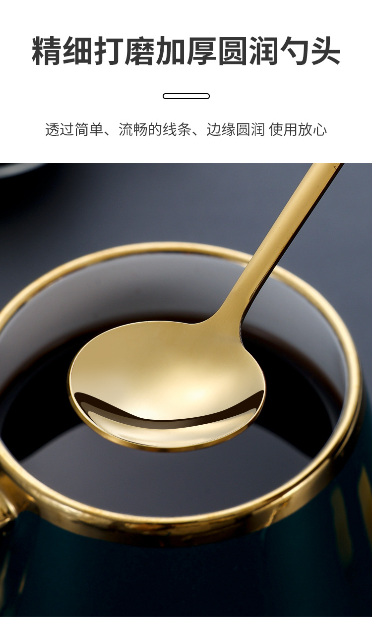 304不锈钢圆勺燕窝银耳勺子蜂蜜甜品婚礼伴手礼搅拌勺礼品咖啡勺详情6