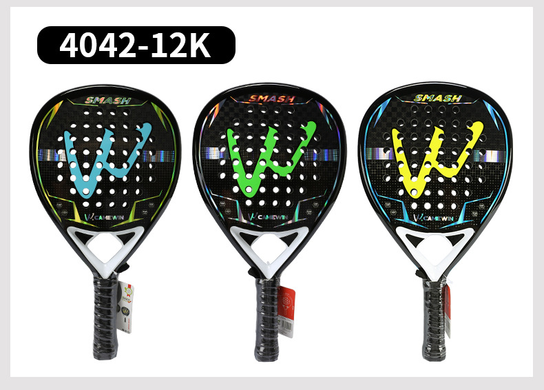 跨境板羽球拍3k12k沙滩网球拍成人儿童比赛运动员训练沙滩拍碳素详情9