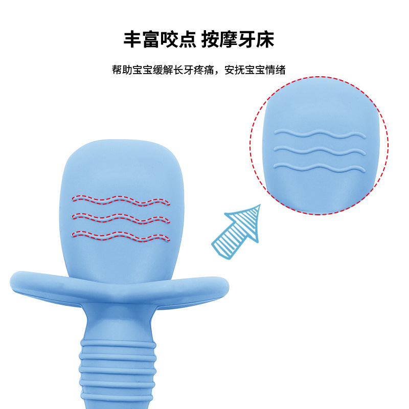 硅胶宝宝餐具套装不锈钢玩具防烫硅胶制品详情14