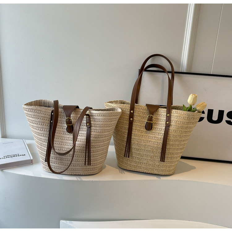 草编大容量包女包编织夏天沙滩女2024新款包包单肩手提托特包大包详情11