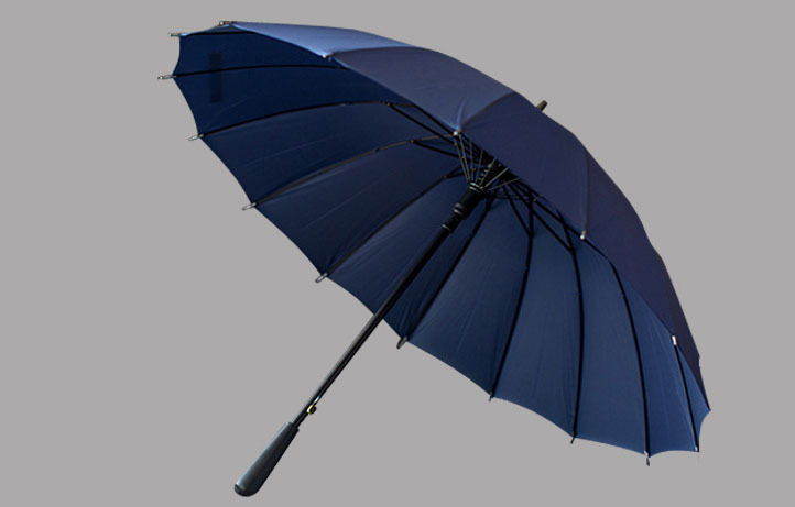 批发16K韩国创意碰击布彩虹伞长柄直杆自动雨伞广告伞可做LOGO详情18