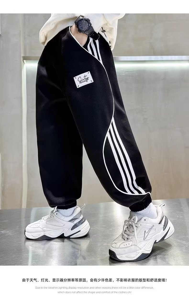 儿童装男童秋装裤子2024新款中大童春秋款男孩运动卫裤秋季长裤潮详情14