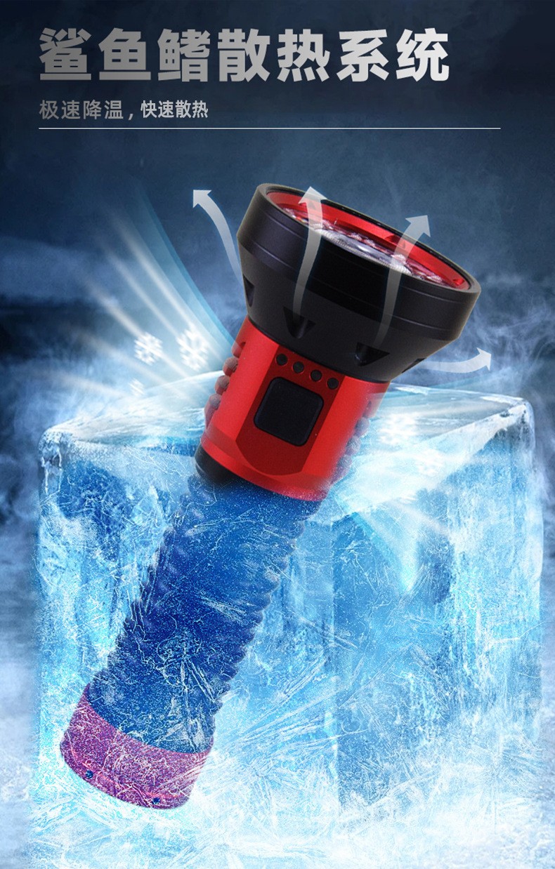 Wholesale of new cross-border products from Pailide, including high-intensity multi-lamp flashlights, high and low beams, aluminum alloy long-range white laser flashlights pic 16