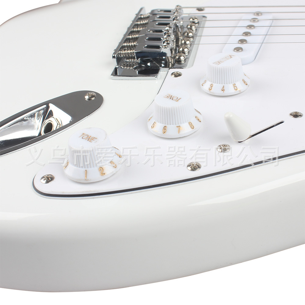 St-700 white electricguitar for foreign trade, rock for beginners to learn electricguitar, 22 fret ST electricguitar pic 10