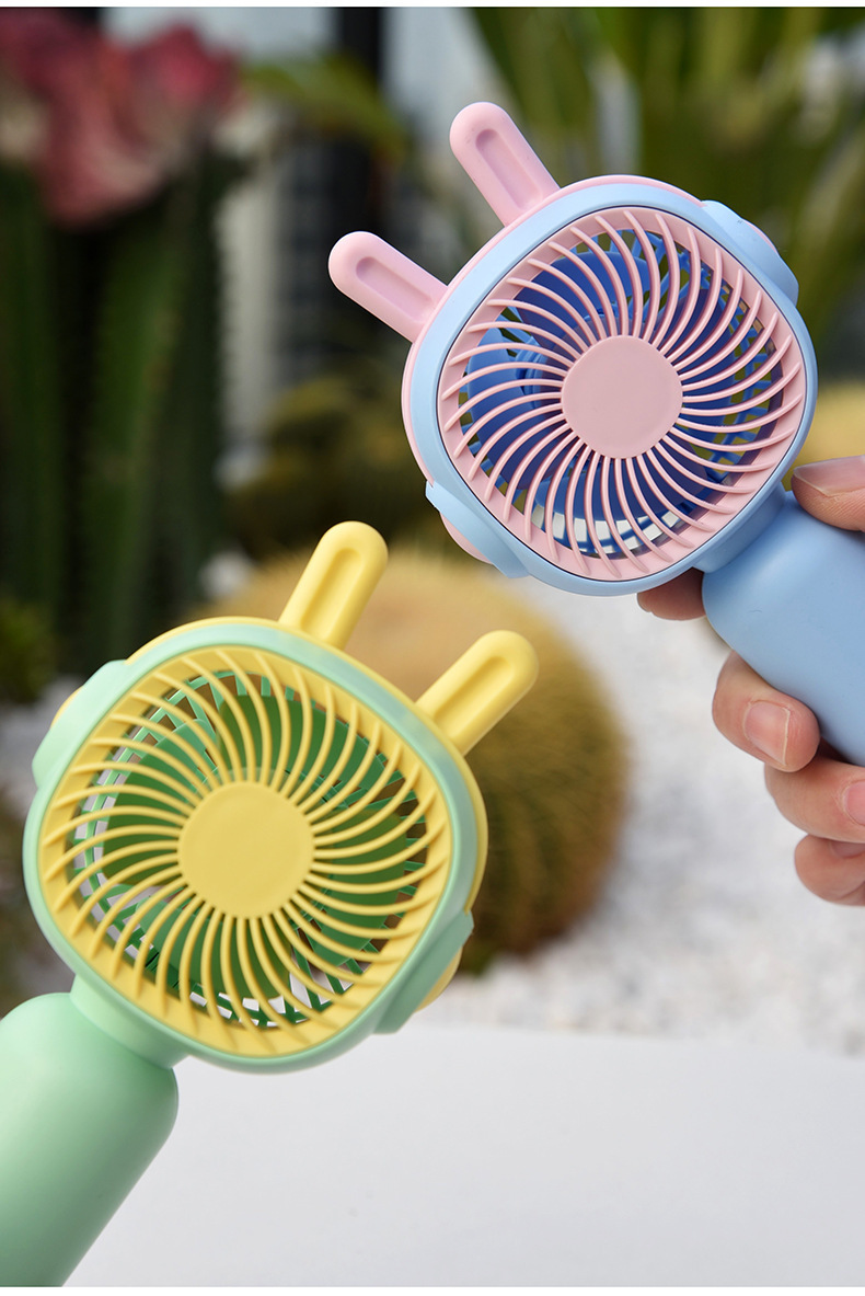 创意手持小风扇卡通迷你便携USB充电学生礼品制作logo电扇批发厂详情20