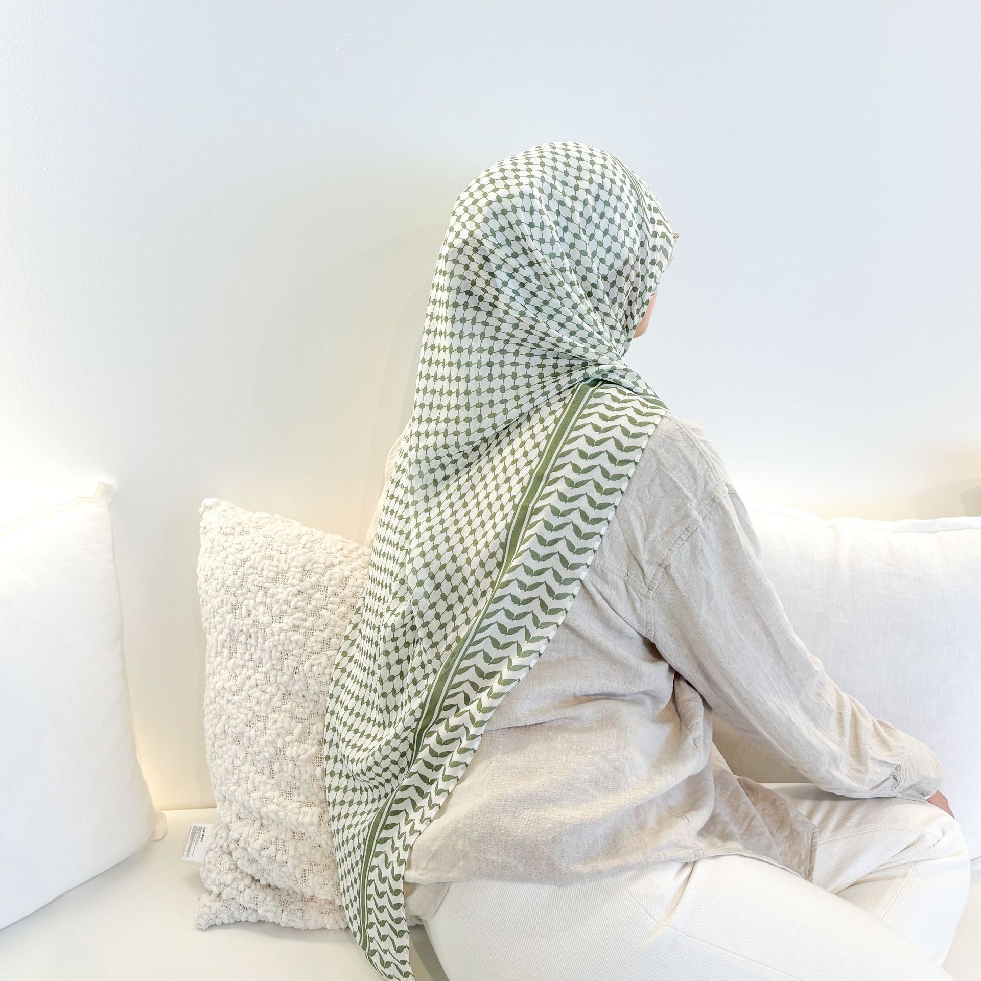 阿拉伯头巾跨境新款雪纺印花格子围巾迪拜巴勒斯坦土耳其中东头巾详情13